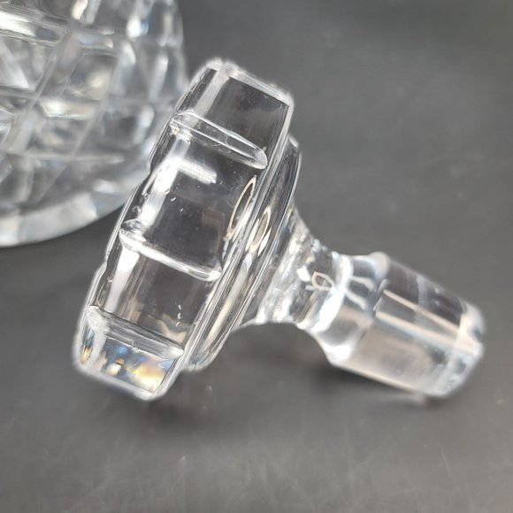 Wedgwood Lead Crystal Decanter Round Lidded 11" Heavy Beautiful! Cr607 - Picture 8 of 8